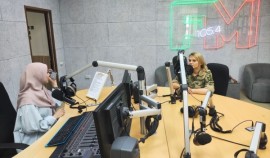 Подполковник Ирина Струговец стала гостем специального радиоэфира на ЧГТРК «Грозный»