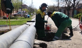 В Грозном реконструируют канализационный коллектор