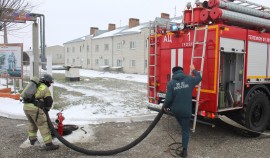 Совместное пожарно-тактическое занятие Росгвардии и МЧС прошло в Грозном