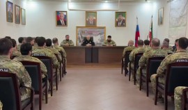 В ОМОН «АХМАТ-1» Росгвардии прошел круглый стол по вопросам обеспечения дорожной безопасности