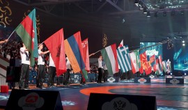 В Грозном прошёл Международный турнир по вольной борьбе памяти Ахмата-Хаджи Кадырова| грозный, чгтрк