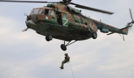 В ОГВ(с) прошла тренировка по беспарашютному десантированию с вертолётов