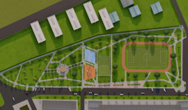 В Грозном завершается строительство парка на улице Римского-Корсакова