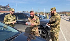 В Управлении Росгвардии по Чеченской Республике прошел смотр личного автотранспорта| грозный, чгтрк