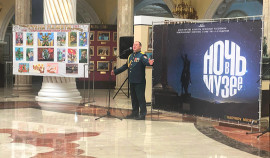 В Грозном артисты Росгвардии выступили на «Ночи в музее» с военными песнями и стихами