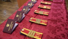 В Грозном лучшим кадетам школы Росгвардии вручили специальные звания