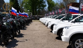 В Ростовской области передали технику и автомобили спецназу «АХМАТ» и РУС им. В. Путина