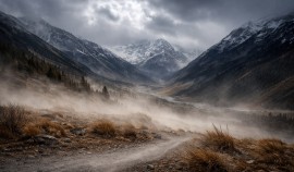 В горных районах Чеченской Республики прогнозируются порывы ветра до 35 м/с