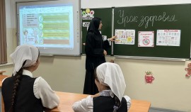 В МБОУ «Эникалинская СШ» прошёл «Урок здоровья» в рамках национального проекта «Молодёжь и дети»