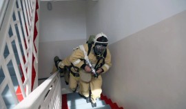 Пожарно-тактическое занятие Росгвардии и МЧС прошло в Чеченской Республике| грозный, чгтрк