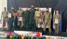 Военнослужащие полка «Север-АХМАТ» завоевали 4 золота и бронзу на чемпионате по гиревому спорту| грозный, чгтрк