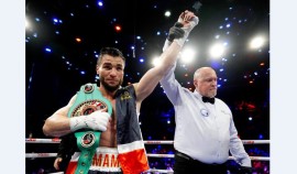 Воспитанник РСК «Ахмат» Имам Хатаев защитил титул чемпиона NABF в полутяжёлом весе| грозный, чгтрк