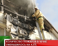Количество пожаров в Чечне уменьшилось на 4,5%