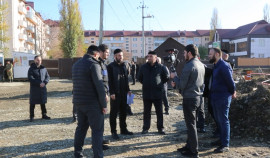 В Грозном строится комплекс из мечети и многоквартирного жилого дома площадью 18 тысяч кв. метров