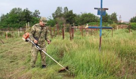 Военнослужащие ОГВ(с) участвуют в акции Росгвардии  «На страже памяти»