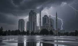 В Чеченской Республике объявлено штормовое предупреждение| грозный, чгтрк