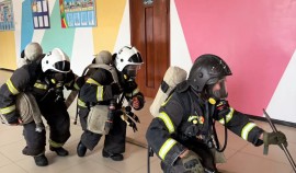 В школе села Старые Атаги провели пожарно-тактическое учение| грозный, чгтрк