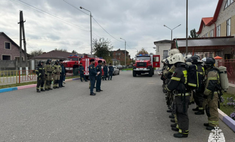 В детском саду «Барт» прошли пожарно-тактические учения