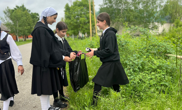 В селе Сержень-Юрт состоялась экологическая акция «Благоприятный микроклимат»