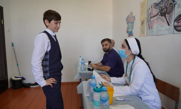 В Веденской ЦРБ продолжается плановая работа по проведению туберкулиновых проб Манту детям